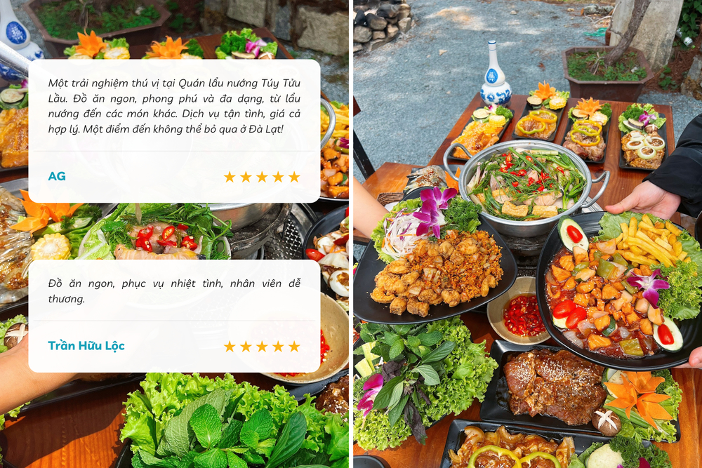 Menu đa dạng từ c&aacute;c m&oacute;n lẩu đến nướng, dịch vụ tận t&igrave;nh v&agrave; gi&aacute; cả hợp l&yacute;